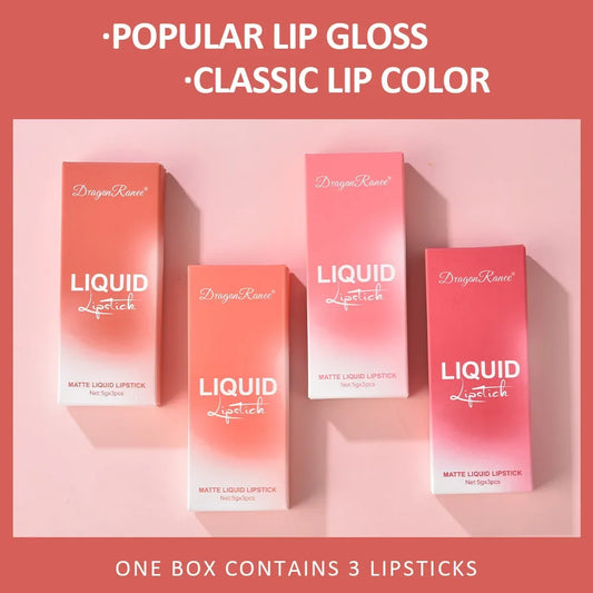 Long Lasting 3 PCS Liquid Lipsticks Set